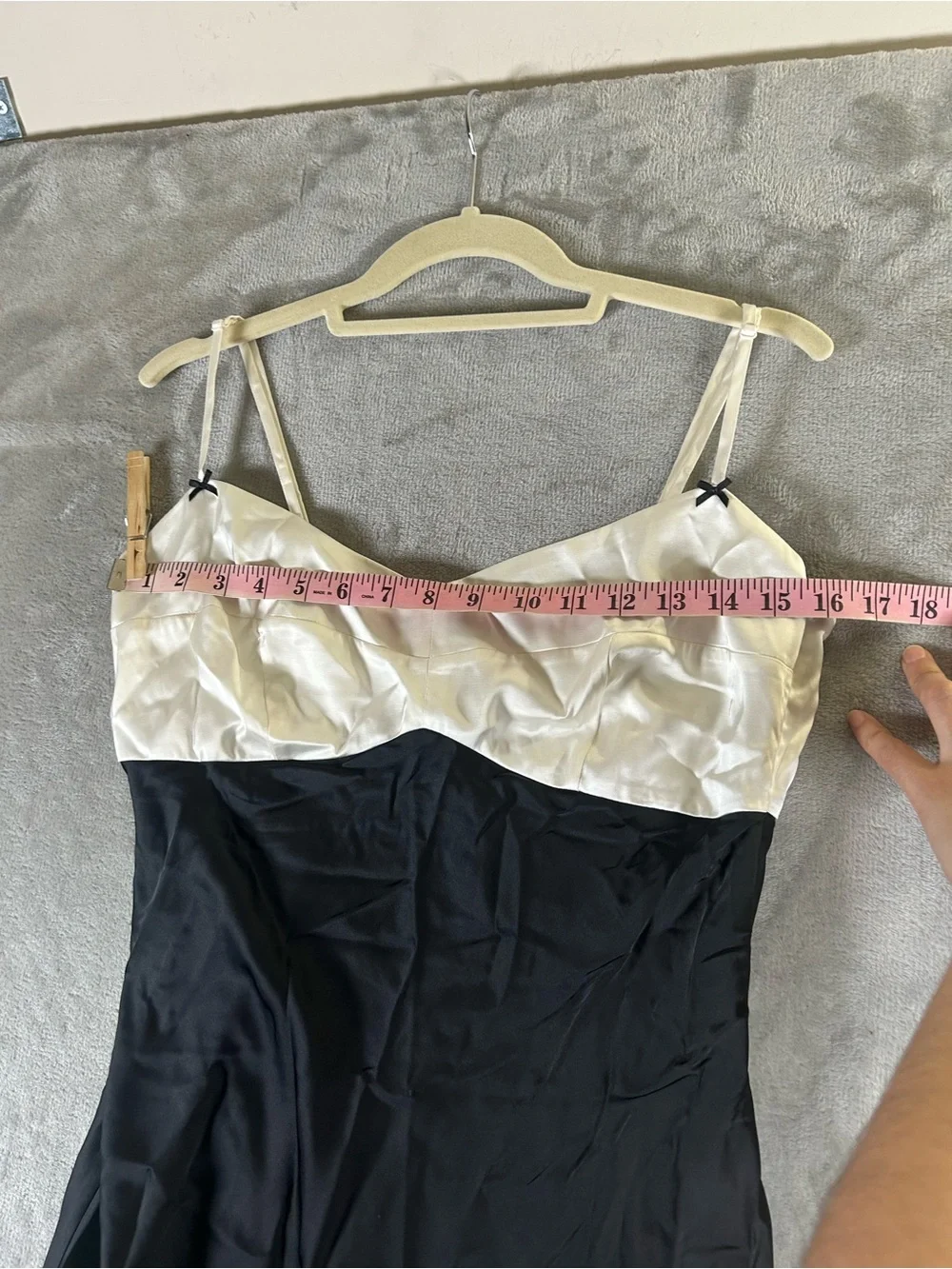 Abercrombie & Fitch NWT Julia Slip Bodice Black and White Maxi Slip Dress